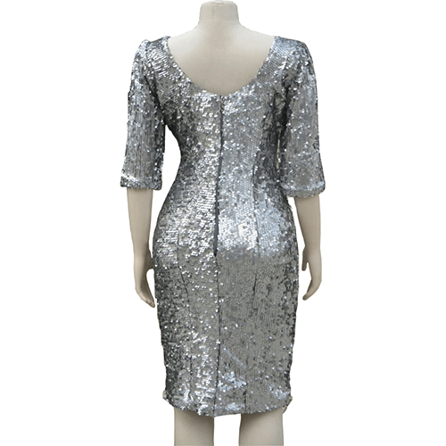 Silver Sequin dress | IYFE CREATIONS